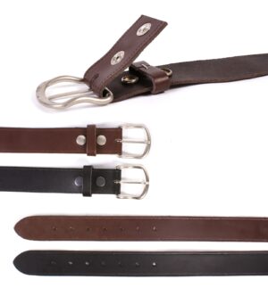 1.5" PRESS STUD BELT M/L/XL BLACK