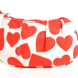 RED HEART COIN PURSE