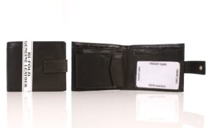 S092 LEATHER WALLET BLACK