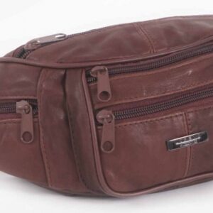 1452L BROWN Sheep Nappa Bum Bag