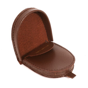 1589 TAN SMALL HORSESHOE SHAPE GENTS TRAY PURSE