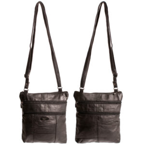 1947 SHEEP NAPPA TOP ZIP BAG BLACK