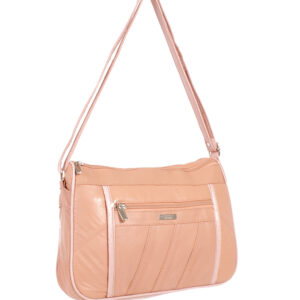 1968 SALMON S.NAPPA DBLE TOP ZIP BAG