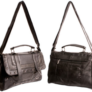 3733 COW HIDE SHOULDER BAG BLACK