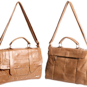 3733 COW HIDE SHOULDER BAG TAN