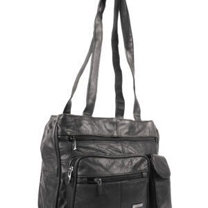 3752 BLACK COW HIDE BAG