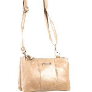 3762 FAWN COW HIDE ZIP BAG