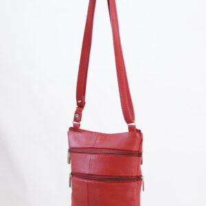 3738 RED COW HIDE BAG
